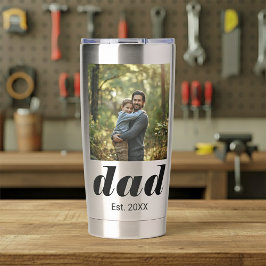 父の日フォト Dad Established 保温保冷タンブラー