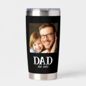 父の日フォト Dad Established 保温保冷タンブラー (正面)
