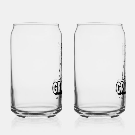 父の日フクロウガラスセットのおじいちゃんの贈り物 ガラス缶 (右)