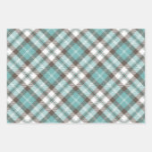 父の日ブラウン&ティール(緑がかった色)パパ顔セット3 ラッピングペーパーシート (正面2)