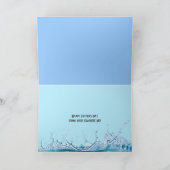 父の日ブラックスニーカー水の上 カード (内部)