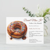 父の日ブランチ招待状 – ドーナツ&コーヒー 招待状 (スタンド正面)