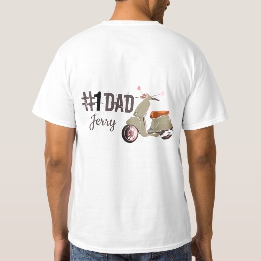 父の日ベスパ  Tシャツ (裏面)
