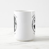 父の日ペストドクター鳥覆面B/Wスチームパンク モーフィングマグカップ (中央)