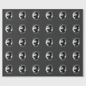 父の日ペスト医師バードマスクB/Wスチームパンク ラッピングペーパー (フラット)