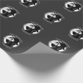 父の日ペスト医師バードマスクB/Wスチームパンク ラッピングペーパー (角)