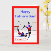 父の日ホッケーゲーム カード (黄色い花)