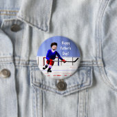 父の日ホッケー残業 缶バッジ (インサイチュ)