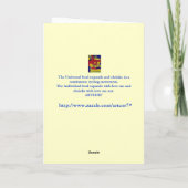 父の日ホワイトクラウドブルースカイ絵画ズカード カード (裏面)