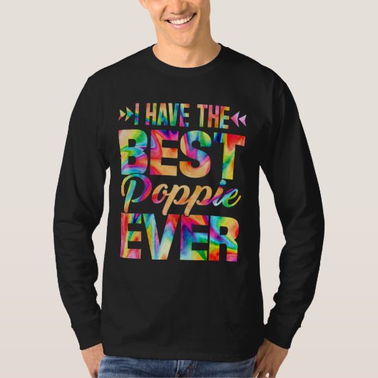 父の日ポッピー・エベ最高のル・絞り染め Tシャツ (正面)