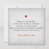 父の日ママ・カードと同じくらい愛してる カード (正面)