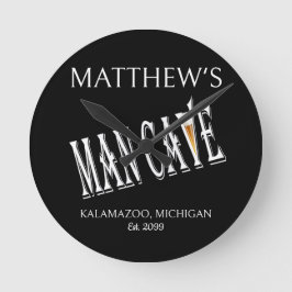 父の日マンケーブパブクロックサイン ラウンド壁時計