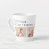 父の日ラッキーマイ最高のダディの写真カスタマイズ! カフェラテマグ (左アングル)