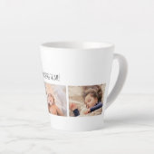 父の日ラッキーマイ最高のダディの写真カスタマイズ! カフェラテマグ (右アングル)