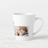 父の日ラッキーマイ最高のダディの写真カスタマイズ! カフェラテマグ (右)