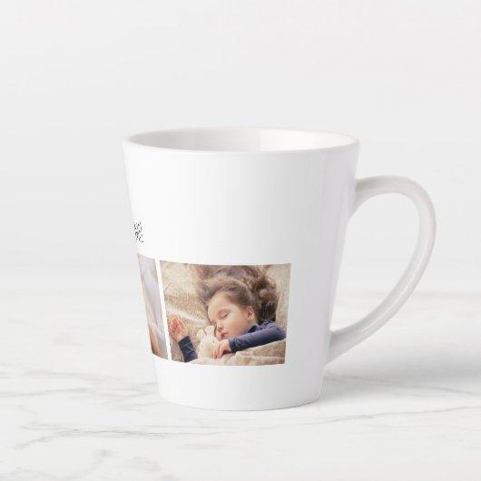 父の日ラッキーマイ最高のダディの写真カスタマイズ! カフェラテマグ (右)