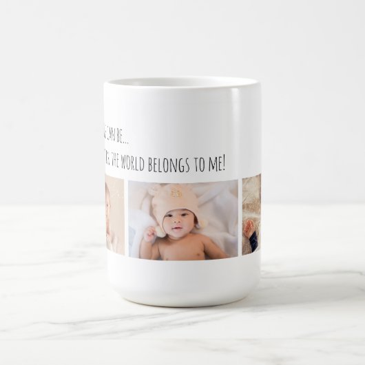 父の日ラッキーマイ最高のダディの写真カスタマイズ! コーヒーマグカップ (中央)