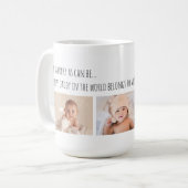 父の日ラッキーマイ最高のダディの写真カスタマイズ! コーヒーマグカップ (正面左)