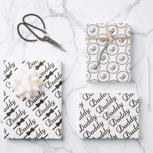 父の日ラッピング紙シート ラッピングペーパーシート (正面)