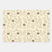 父の日ラッピング紙フラットシートセット3 ラッピングペーパーシート (正面)