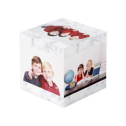 父の日ラブフォトコラージュ4写真 フォトキューブ (裏面アングル)