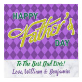 父の日ラブフォトコラージュ4写真 フォトキューブ (正面)