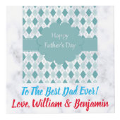 父の日ラブフォトコラージュ4写真 フォトキューブ (正面)