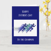 父の日ランナーマラソン カード (黄色い花)