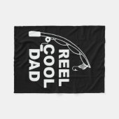 父の日リールカッコいいパパ フリースブランケット (正面(横))