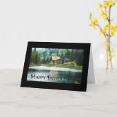 父の日レイクビュー カード (黄色い花)