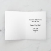 父の日レトロアッソーキャンディカスタム文字 カード (内部)