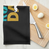 父の日ロックアンドロールパパ キッチンタオル (四つ折り)