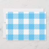 父の日ヴィンテージトラックブルーバッファローチェック 招待状 (裏面)