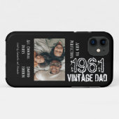 父の日ヴィンテージパパカスタマイズ写真年ケース Case-Mate iPhoneケース (裏面(横))