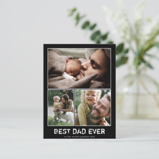 父の日三枚目写真用はがき ポストカード (スタンド正面)