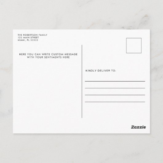 父の日三枚目写真用はがき ポストカード (裏面)