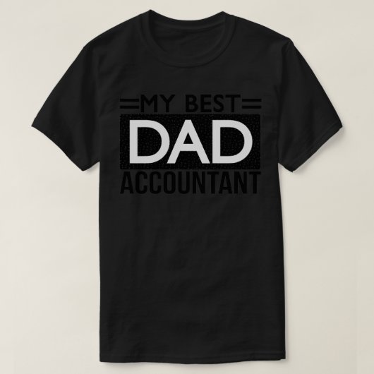 父の日会計士カッコいい士 Tシャツ (デザイン正面)