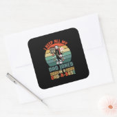 父の日保父が冗談 スクエアシール (封筒)