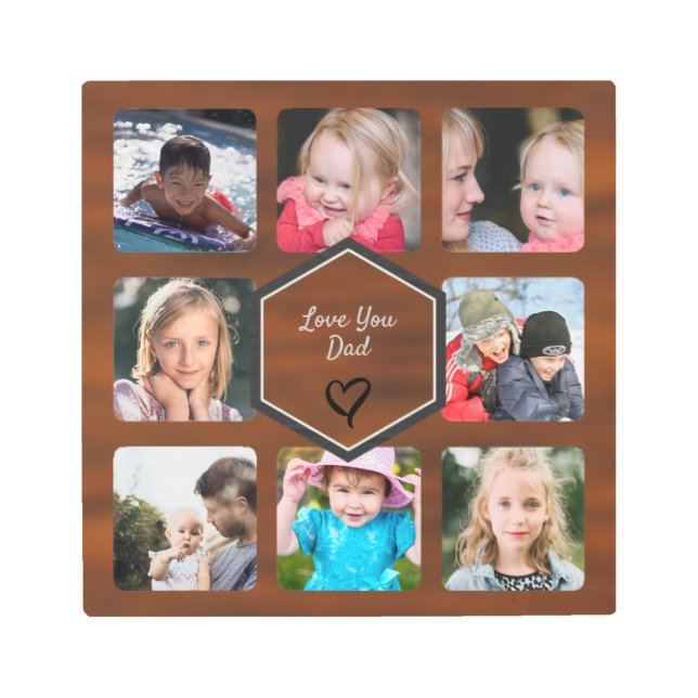 父の日写真の宝飾金属壁画 メタルプリント (正面)