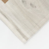 父の日天然木8枚の写真コラージュ フリースブランケット (角)