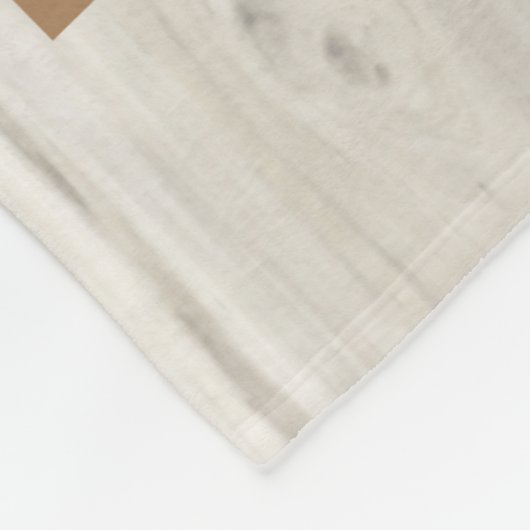 父の日天然木8枚の写真コラージュ フリースブランケット (角)