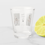 父の日射鏡 – 写真と子供の名前 ショットグラス (裏面)