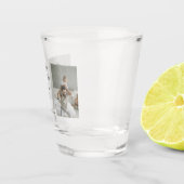 父の日射鏡 – 写真と子供の名前 ショットグラス (右)