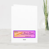 父の日小さい猿の写真カードテンプレート カード (裏面)