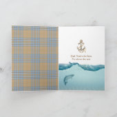 父の日帆船カード カード (内部)