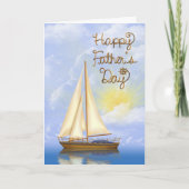 父の日帆船 カード (正面)