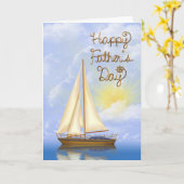 父の日帆船 カード (黄色い花)