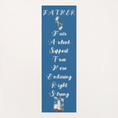 父の日引用文パパ娘ボンディングライトハウス ヨガマット (正面)