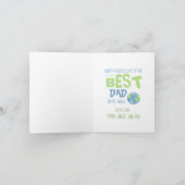 父の日引用文ワールド最高のパパモダン カード (内部)