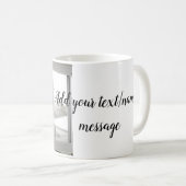 父の日息子の父パパ追加フォト文字パパgif コーヒーマグカップ (正面右)